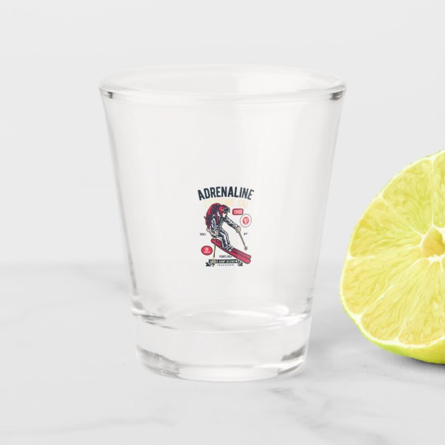 Vaso De Chupito Esquí Extremo Adrenalino (Anverso)
