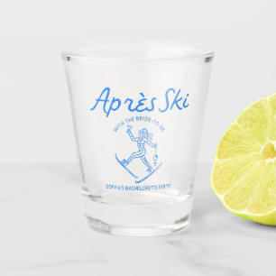 Vaso De Chupito Esquiar Apres Bachelorette Party Disparado De Vidr