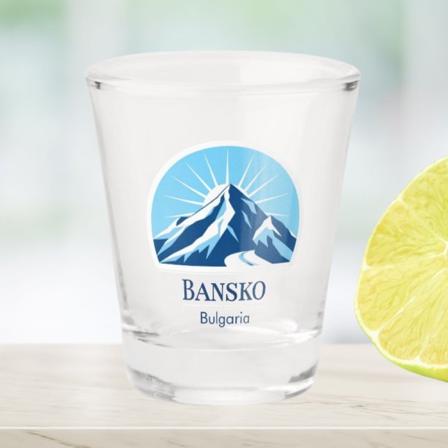 Vaso De Chupito Estación de esquí Bansko Bulgaria recuerdo (Subido por el creador)