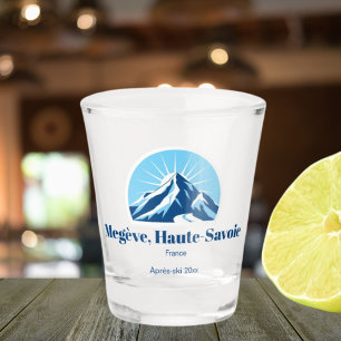 Vaso De Chupito Estación de esquí Megève Haute-Savoie France