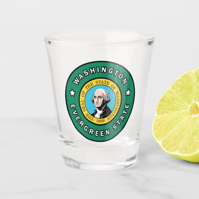Vaso De Chupito Estado de Washington Evergreen (Anverso)
