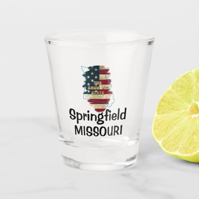 Vaso De Chupito Estado personalizado de Misuri (Anverso)