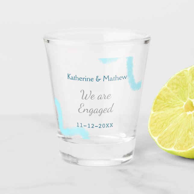 Vaso De Chupito Estamos comprometidos con la espiral de acuarela g (Anverso)