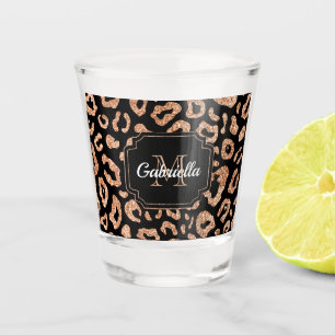 Vaso De Chupito Estampado leopardo del purpurina