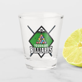 Vaso De Chupito Estantería de taco de billar personalizada NOMBRE 