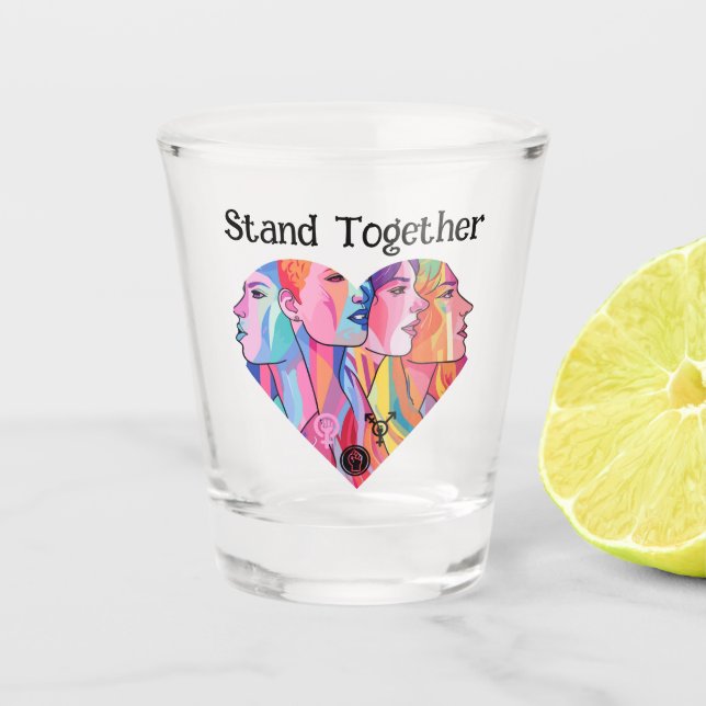 Vaso De Chupito Estar juntos (Anverso)