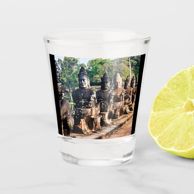 Vaso De Chupito Estatuas de Dios de Angkor Thom (Anverso)