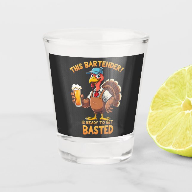 Vaso De Chupito Este barman está listo para ser golpeado (Anverso)