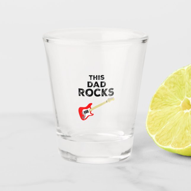 Vaso De Chupito Este papá Rocks (Anverso)