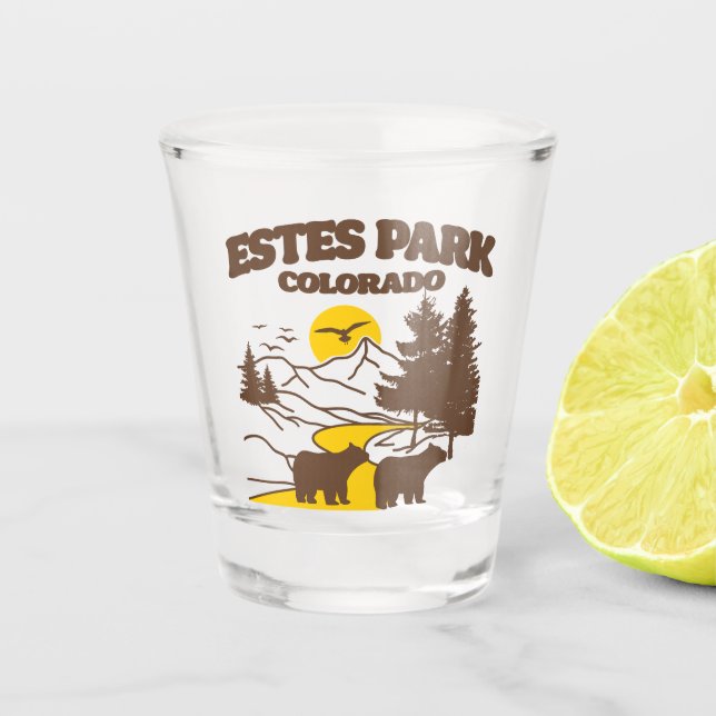 Vaso De Chupito Estes Park, Colorado (Anverso)
