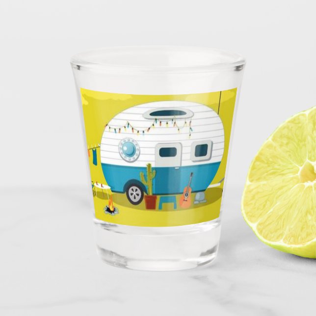 VASO DE CHUPITO ***ESTILO DE CAMPAMENTO FELIZ*** (Anverso)