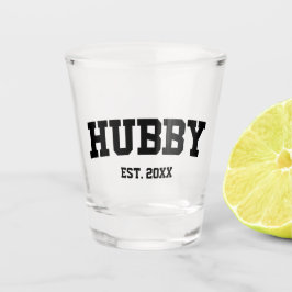 Vaso De Chupito Estilo Varsity Hubby Est. Año mínimo Minimalista