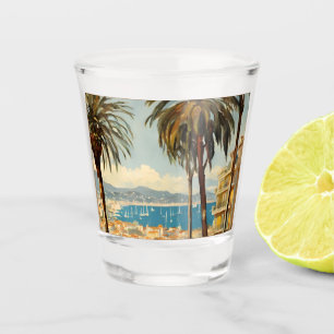 Vaso De Chupito Estilo vintage Cannes Francés Viaje acuático