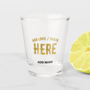 VASO DE CHUPITO ESTILOSO MODERNO PERSONALIZABLE BLANCO VERIFICADO