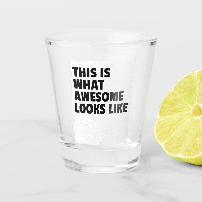 Vaso de Chupito Esto Es Lo Que Se Ve Impresionante (Anverso)