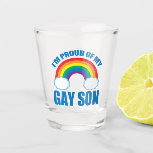 Vaso De Chupito Estoy orgullosa de mi padre padre, madre LGBTQ, hi