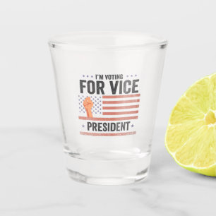 Vaso De Chupito Estoy votando por el regalo de la elección del vic