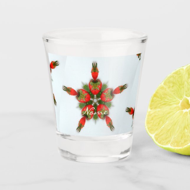 Vaso De Chupito Estrella de fresa Resumen Diseño Thunder_Cove (Anverso)