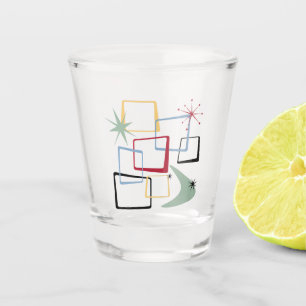 Vaso De Chupito Estrellas atómicas retro Boomerang a mediados del