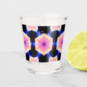 Vaso De Chupito Estrellas de hexágono rosado Diseño Thunder_Cove