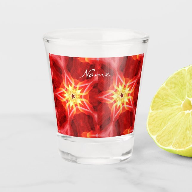 Vaso De Chupito Estrellas gemelas flamantemente diseñan Thunder_Co (Anverso)