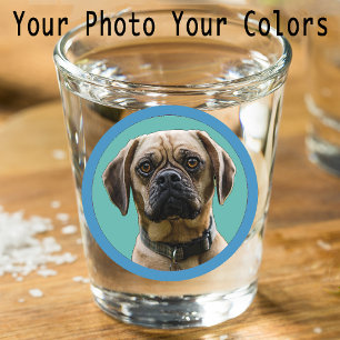 Vaso De Chupito Estudiante único en reserva para foto de perro ama
