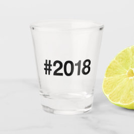 Vaso De Chupito Etiqueta de 2018: 7 aniversario de cumpleaños