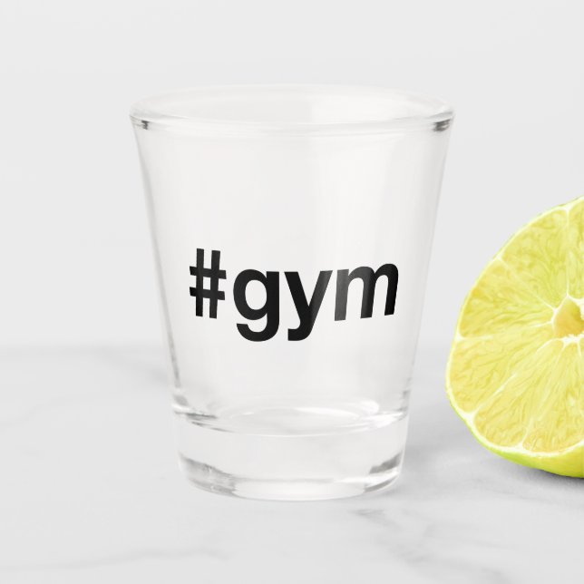 Vaso De Chupito Etiqueta GYM (Anverso)