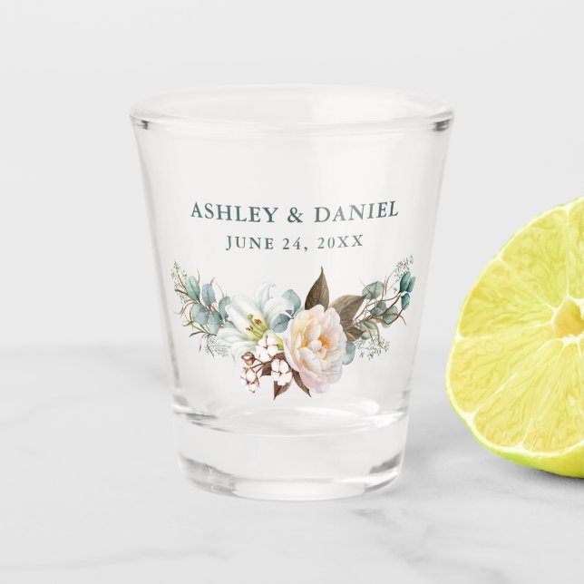 Vaso De Chupito Eucalyptus Green Boda (Anverso)