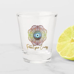 Vaso De Chupito Evil Eye Mystical Celestial Third Eye Energy