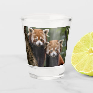 Vaso De Chupito "Exploradores de la cubierta del árbol: Pandas roj