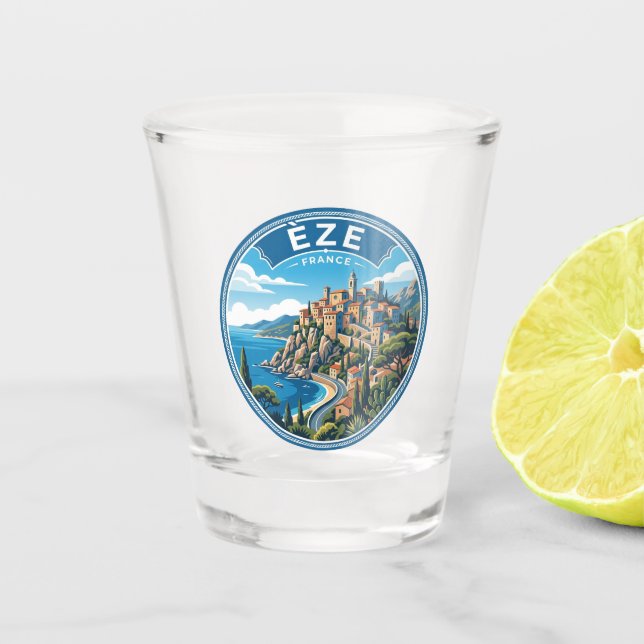 Vaso De Chupito Èze, Francia Francia (Anverso)