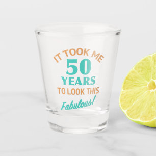 Vaso De Chupito Fabuloso cumpleaños número 50