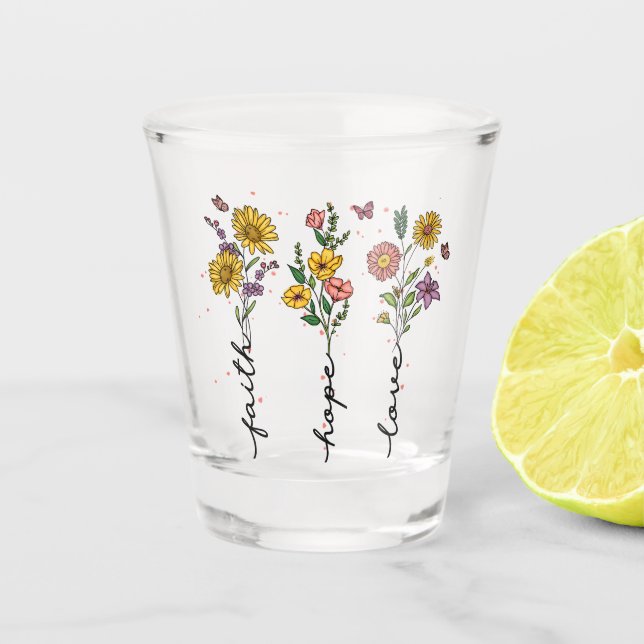 Vaso De Chupito Faith-Hope-Love (Anverso)