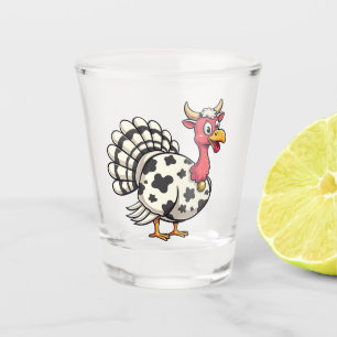 Vaso De Chupito Fall Funny Fall Head of Cow en Turquía, Día de Acc