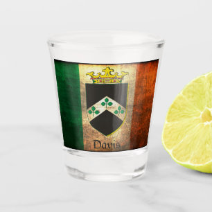 Vaso De Chupito Familia Davis Crest Irish Flag 