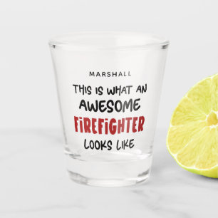Vaso De Chupito Famoso bombero ingenioso personalizado