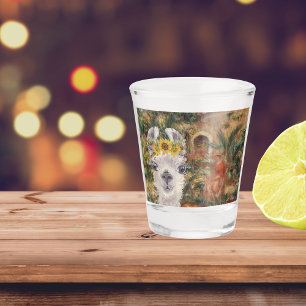Vaso De Chupito Fancy Llama y la granja de Renoir
