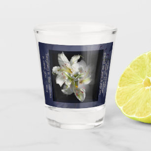 Vaso De Chupito Fantasia de Lirios Blancos