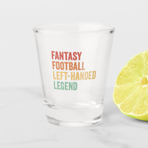 Vaso De Chupito Fantasía Fútbol Dejado Leyenda Mano Graciosa Retro