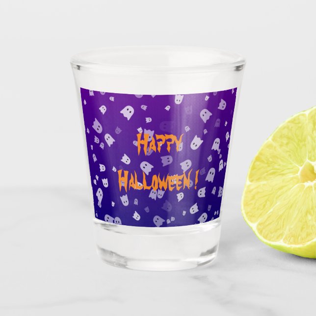 Vaso De Chupito Fantasma de Halloween (Anverso)