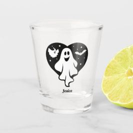 Vaso De Chupito Fantasma De Halloween Con Corazón Y Barba