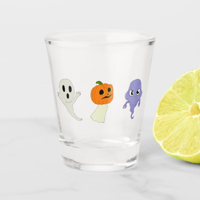 Vaso De Chupito Fantasmas (Anverso)