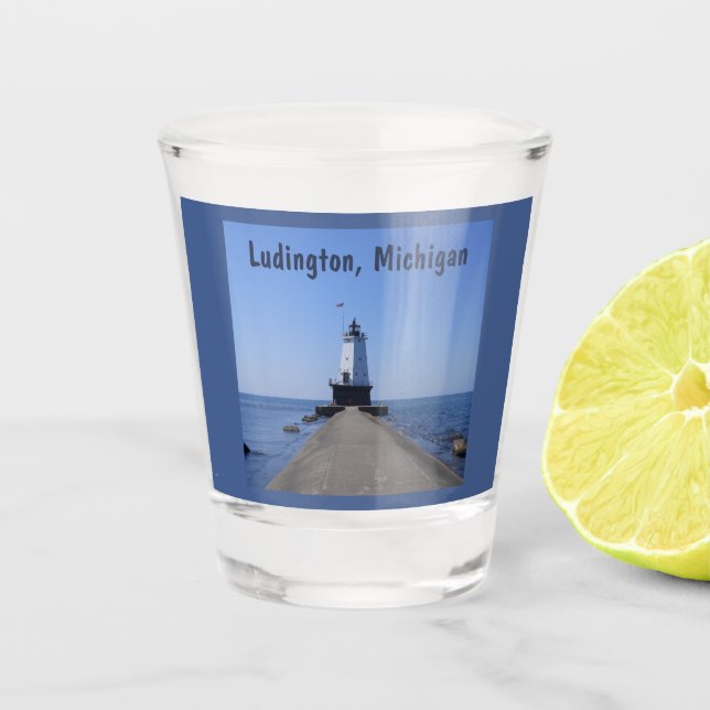 Vaso De Chupito Faro de Ludington (Anverso)