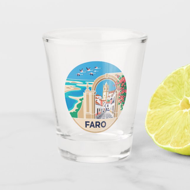 Vaso De Chupito Faro Portugal (Anverso)