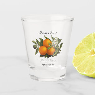 Vaso De Chupito Favor de boda de naranja cítrica mediterránea ital
