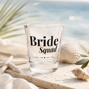 Vaso De Chupito Favor de boda para Damas de Honor del Escuadrón de