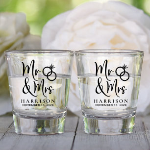 Vaso De Chupito Favor de la boda Sr. Sra.
