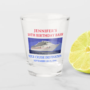 Vaso De Chupito Favor de Viajes de Cumpleaños de los Buques de Cru
