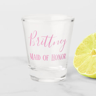 Vaso De Chupito Favor para su criada del honor